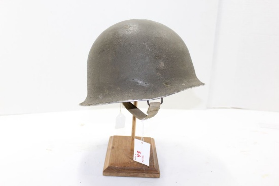 European Helmet Set, with leather liner and canvas straps,
