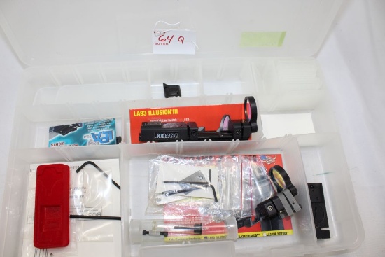Assortment of Miscellaneous Gun Parts, Sights, Screws