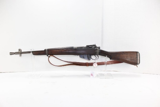 British Enfield No 5 MK1ROF(F) , 303 caliber British Carbine length rifle M/47C Flash Suppresor leat