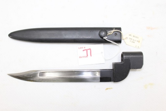 British No 9 MK I Bayonet with scabbard (1949)