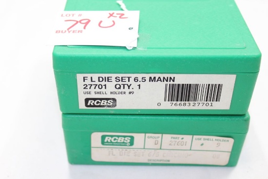 RCBS Reloading Equipment 6.5 Mannlicher and 6/5 Carcano FL Die Set 2x
