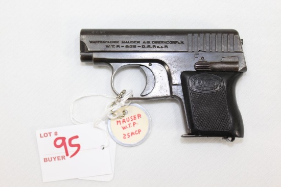 Waffenfabrik Mauser Pistol 25 ACP/ 6.35mm Sn# 3081