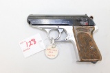 Walther PPK 7.65mm 2-Tone Frame Plastic Grips Sn# 899329
