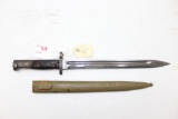 Belgium M98 Mauser Rifle Bayonet with Scabbard (export)