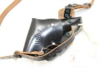 USAF Lightweight Leather .38 Revolver Aircrewman Holster MILSCO 56
