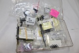 Box of Various Gun Parts - Scope Ring Mount, Sling Swivels, 
