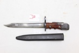 British Enfield No 7 & MK I/L bayonet with scabbard