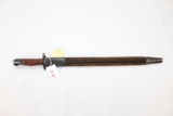 Australian Pattern 1907 SMLE Bayonet w/ Leather & Metal Scabbard