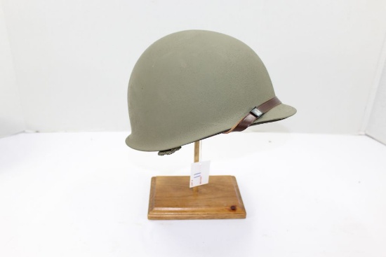 WWII Steel helmet with Kevlar liner, and headband