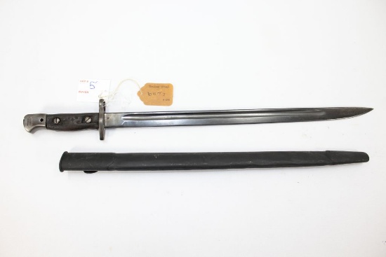 Thailand (Siam) #648 with scabbard 17"blade 22" OAL