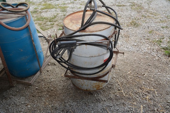 Homemade 55 gal. Barrel Sprayer,  with gun