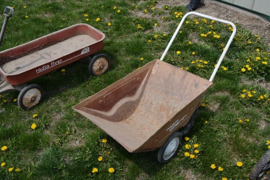 Metal, 2-wheel Lawn Cart