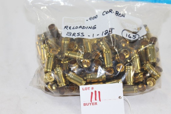 .400 Cor-Bon Reloading Brass, stc 165 cases