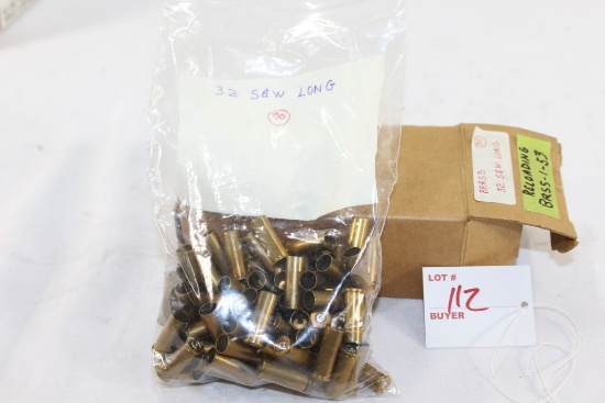 .32 S&W Long Reloading Brass, fired, stc 90 cases