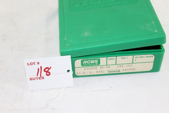 Wilson .30-06 Die Set, F L Die, Bullet Seater