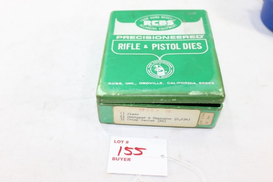 CH .25 ACP Reloading Die Set - Sizer, Decapper & Expander, Crimp Seater RN