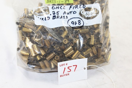 .25 ACP Fired mixed brass, stc 928 cases