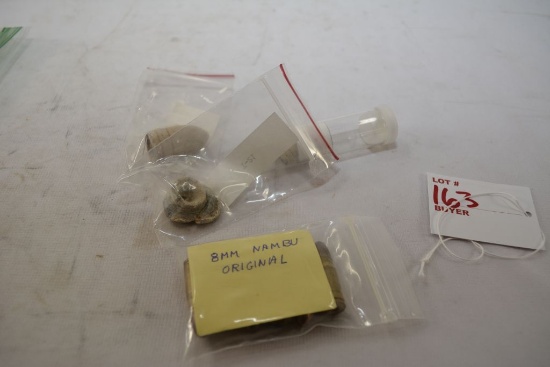 projectiles believed to be prior to world war 1 (civil war?) in specimen tubes or possibly battle fi