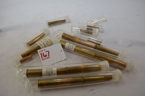 assorted brass shell cases of various (odd) calibers