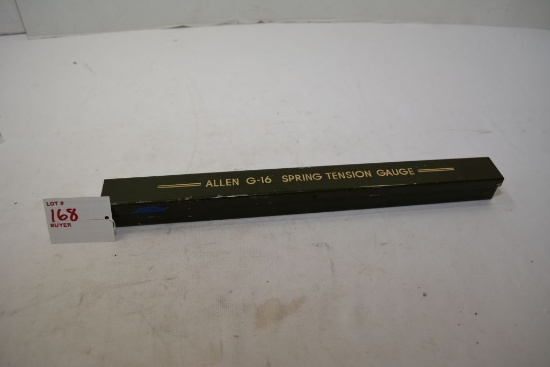 Vintage Allen G-16 spring tension gauge