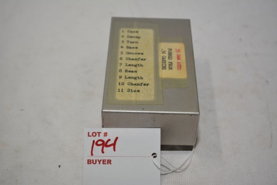 35 S&W Auto formed from .30 Carbine visual process display