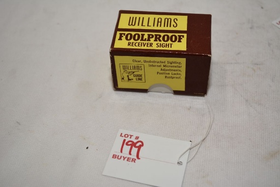 Williams Foolproof receiver sight Model F-P 10AP tK appears to be NOS