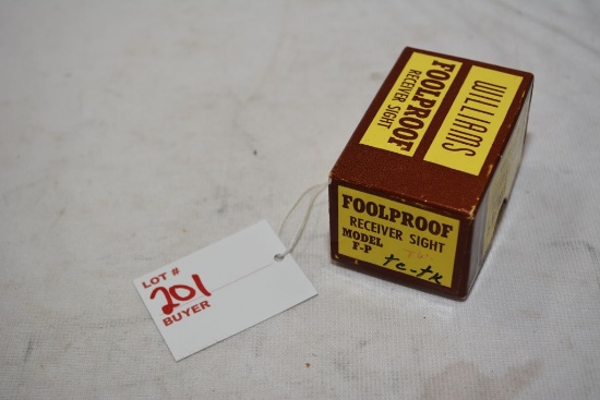 Williams Foolproof receiver sight Model F-P T.W.tc-tK appears to be NOS