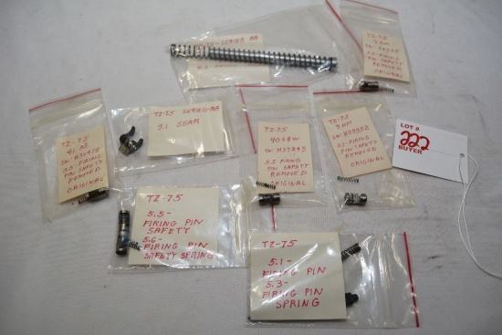 tz 75 gun parts sear firing pin safety recoil spring