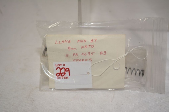 Llama mod 87 9mm natto gun parts