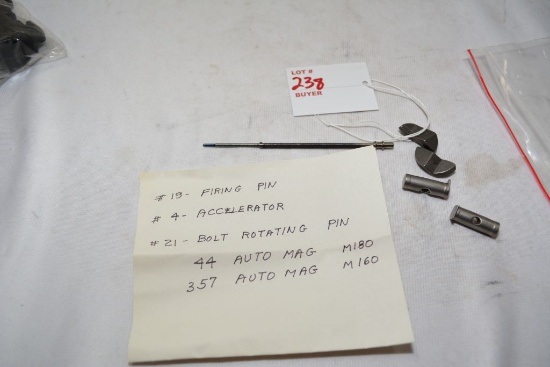 #19 Firing Pin  #4 Accelerator  #21 bolt rotating pin44 auto mag M180 357 Auto Mag m160