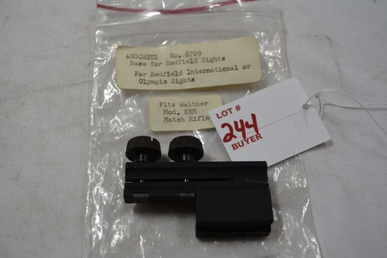 Anschutz No.6709 base for Redfield sights Redfield interrater Mod, KKM match rifle