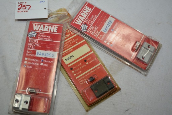 Warne QD scope mounts 3 various