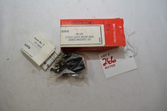 Redfield sr153 2 piece scope mount base Savage Anschutz 153  512018