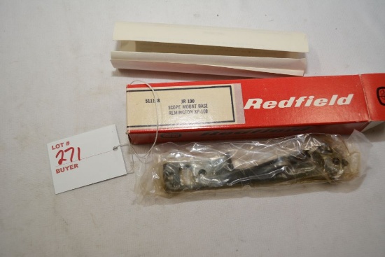 Redfield Jr 100 scope mount base Remington XP-100