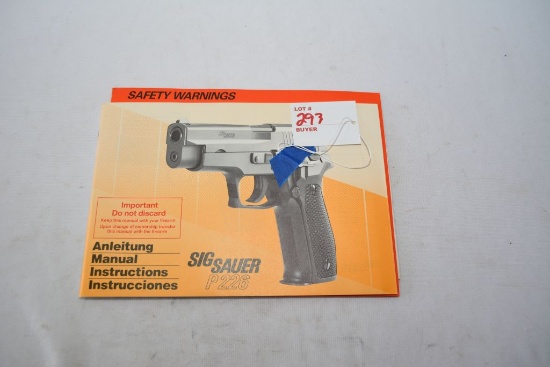 Sig Sauer P226 Manual