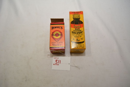 Hoppe's gun patches and Gun slick solvent