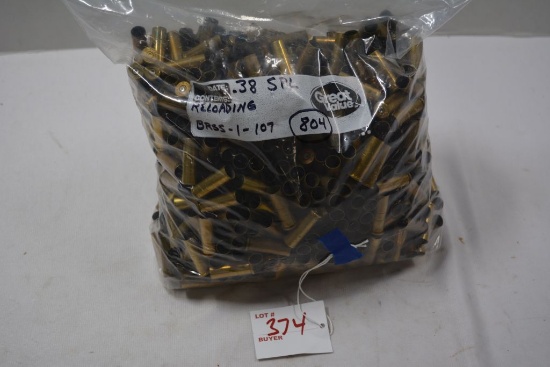 38 SPL Fired Brass 804 Rounds