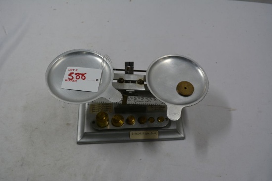 Powder Scale Complete with Weight Set and Trays