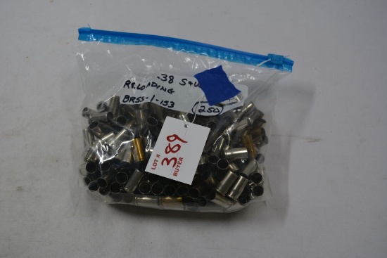 38 S&W Fired Brass; 250 Rounds