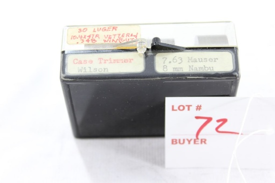 Wilson Case Trimmers - 7.63 Mauser, 8mm Nambu, 10.4x47R, 30 Luger, 348 Win