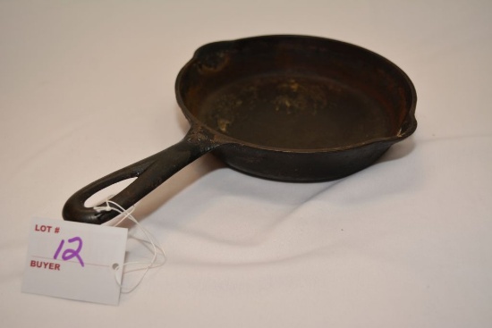 No 3 Griswold Cast Iron Skillet with Block Letters