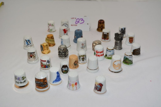Large Assortment of Thimbles, From Around The World