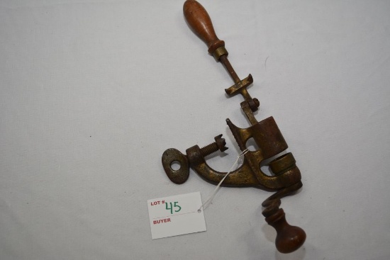 Vintage Brass 10gauge shotshell hand reloader