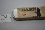 Case XX 2 Blade folding Trapper knife, Johnny Cash commemorative,  bone handle with 