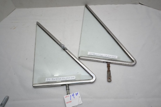 Pair of 1962 Ford Galaxy Left and Right Front Vent Windows
