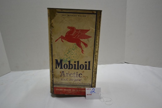 Mobil oil  Arctic 20/20 Weight Can for Rack Use; Original Paper