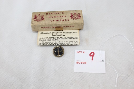 Vintage Herter's Hunters Compass in Box