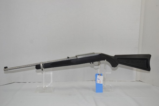 Ruger 10/22, 22 LR, Boat Paddle Stock, Stainless Steel, with Scope Base; Mfg 2000; SN 251-50700; Exc
