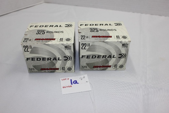 Federal 22 LR 40gr Round Nose; Box of 325