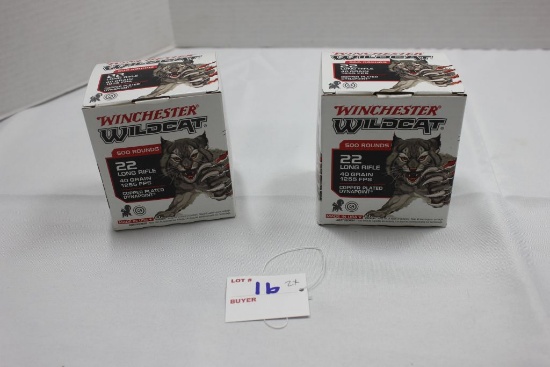Winchester Wildcat 22 LR 40gr Round Nose 1255 FPS; Box of 500
